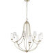 Eisley 8 Light 36 inch Modern Gold Chandelier Ceiling Light